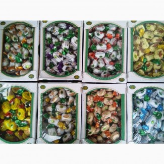 Шоколадные конфеты в ассортименте, разнообразие вкусов