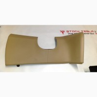 Накладка декоративная под руль левая TAN PVC (КОЖА БЕЖ) Tesla model X S RES