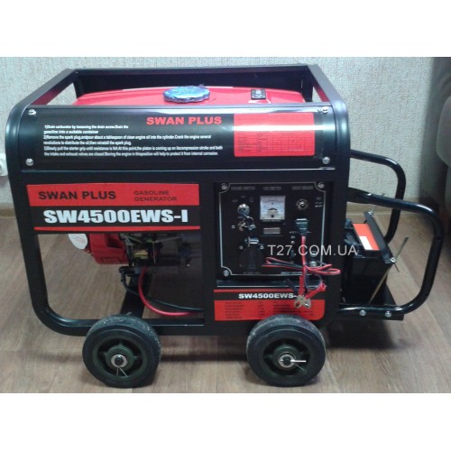 Фото 3. Генератор Swan Plus SW4500EWS-I бензиновый со стартером 2.8 кВт