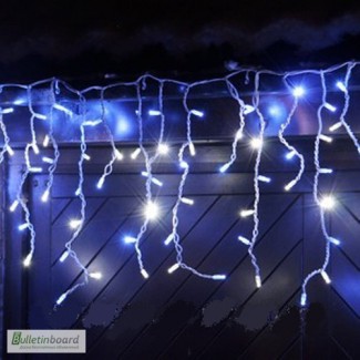 Уличная гирлянда БАХРОМА, светящиеся гирлянды, световое оформление зданий