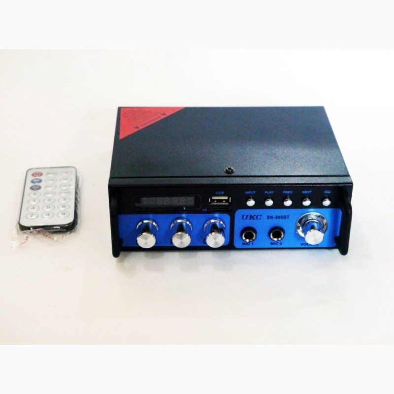 Фото 6. Усилитель звука UKC SN-666BT FM USB 2x300W Bluetooth + Караоке