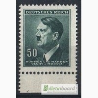 Deutsches Reich. Bohmen und Mahren. 1942г. SC 94, MI 92