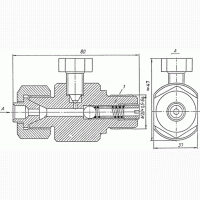 Обратный клапан низкого давления на компрессор 4М10-40/708