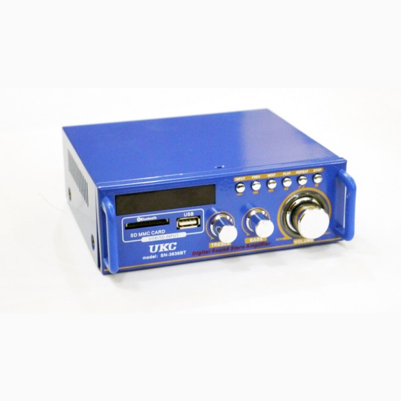Фото 4. Усилитель UKС SN-3636BT - USB, SD, FM, MP3! 120W+120W 2х канальный