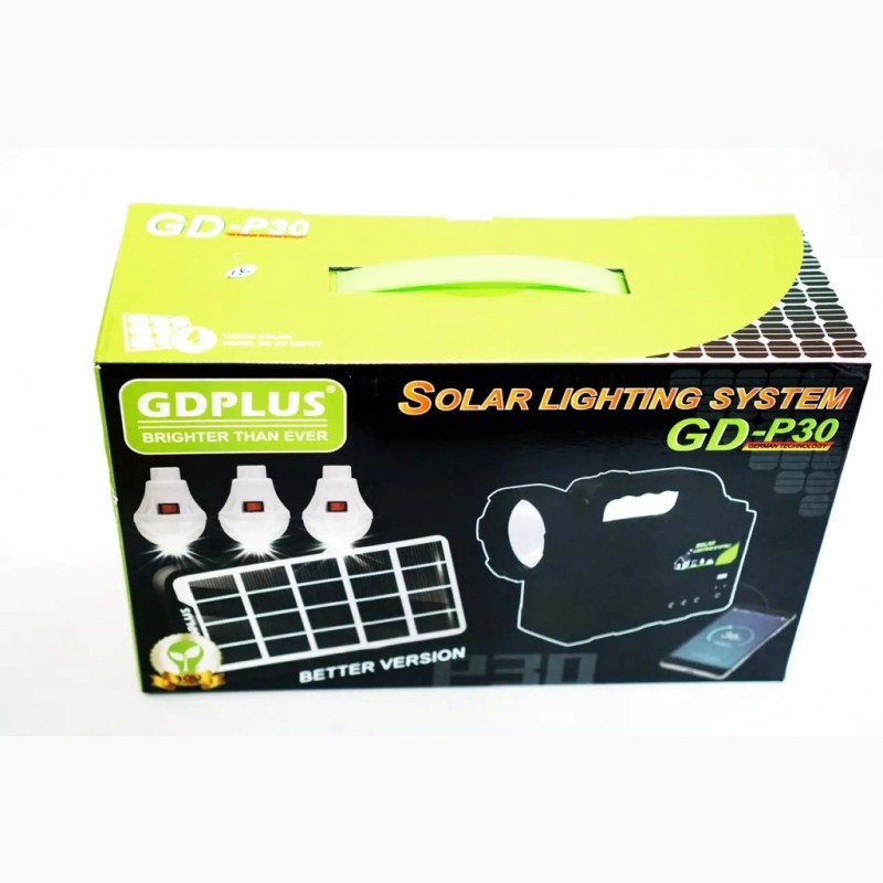 Фото 5. Портативная автономная солнечная система Solar GDPlus GD-P30