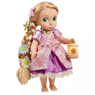Кукла Рапунцель в детстве со светящимися волосами