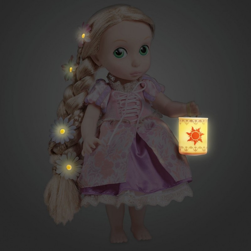 Фото 3. Кукла Рапунцель в детстве со светящимися волосами