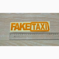 Наклейка на авто-мото FakeTaxi светоотражающая