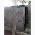 Фонтан из мрамора с подсветкой, трехярусный; Мраморные слябы 450 шт ( 1500 кв. м); плитка