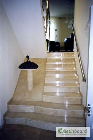 Фото 5. Мраморные ступени, облицовка лестниц мрамором - 1 500 грн