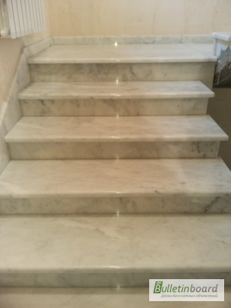 Фото 6. Мраморные ступени, облицовка лестниц мрамором - 1 500 грн