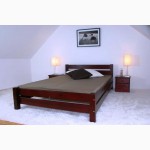 Кровать двуспальная деревянная от производителя. Скидки