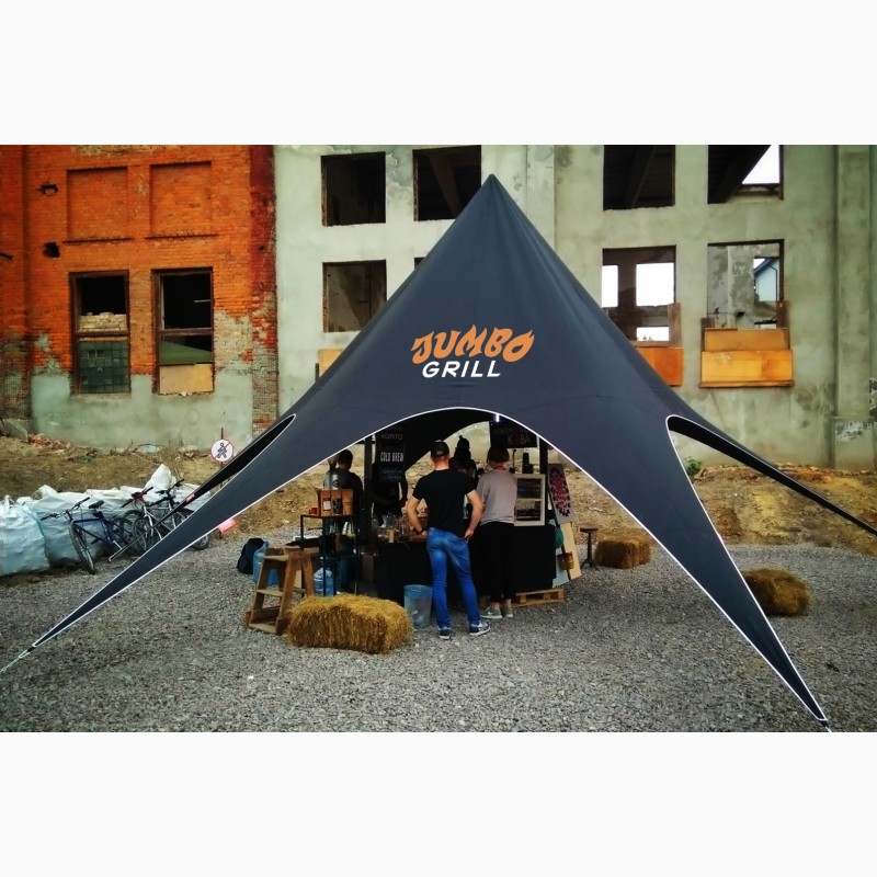 Фото 3. Палатка Звезда, купить шатер звезда 10х5 - Палатка открытого типа, для отдыха