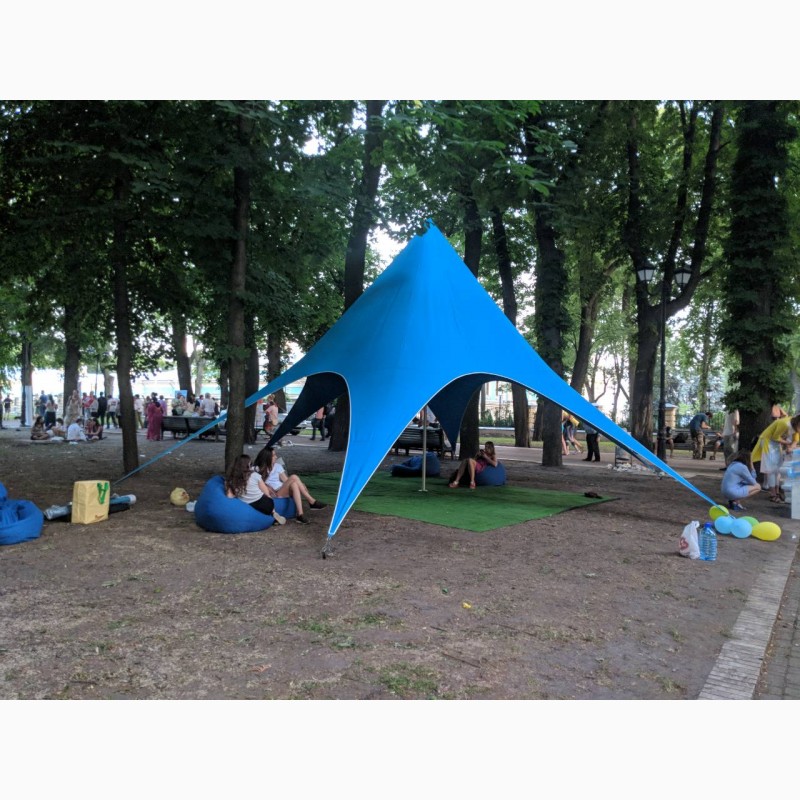 Фото 8. Палатка Звезда, купить шатер звезда 10х5 - Палатка открытого типа, для отдыха