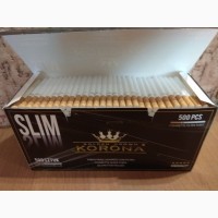 Сигаретные гильзы, cигаретні гільзи KORONA, GOLDEN STAR SLIM 6.5 мм