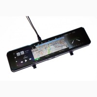 DVR D60 Зеркало регистратор, 12 сенсор, 2 камеры, GPS навигатор, WiFi, 8Gb, Android, 4G