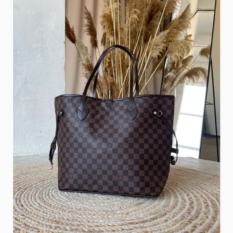 Фото 2. Велика жіноча сумка Louis Vuitton шоппер коричнева KS00004