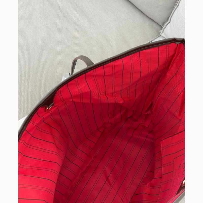 Фото 3. Велика жіноча сумка Louis Vuitton шоппер коричнева KS00004