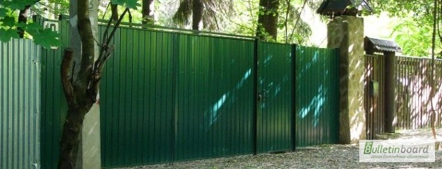 Фото 6. Забор из профнастила зелённый, профильный лист цена
