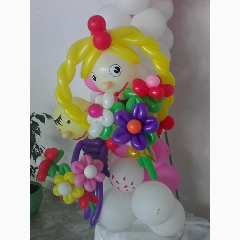 Фото 13. Фигура мультяшная из шаров для детей и взрослых
