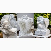 Скульптуры ангелов для памятников на кладбище под заказ
