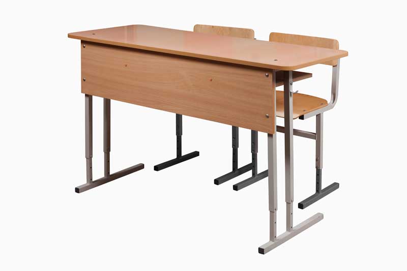 Фото 5. Парта (стол ученический) и стул ученический для учебных заведений