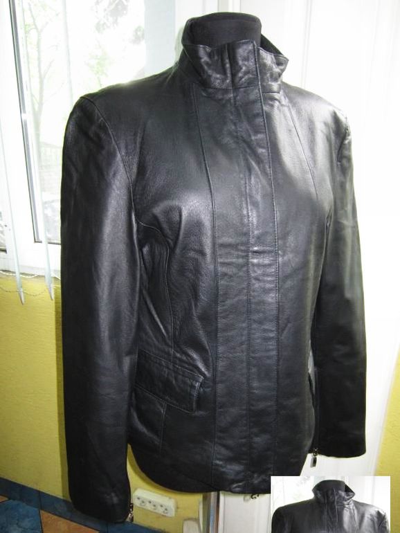 Фото 2. Оригинальная стильная женская кожаная куртка CANDA. Лот 184