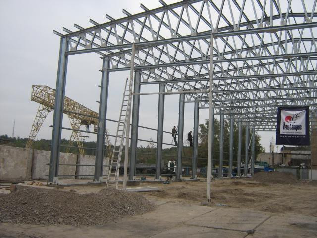 Фото 5. Прямостенные металлоконструкции ангары с вертикальными стенами производство в Днепропетров