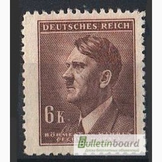 Deutsches Reich. Bohmen und Mahren. 1942г. SC 107, MI 105