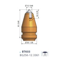 Різці для бурових головок BTK03 BG25K-12.3361 BETEK