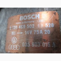 Генератор VW-Audi, Бош 0120469502, оригинал, VAG 035903015A, 75A