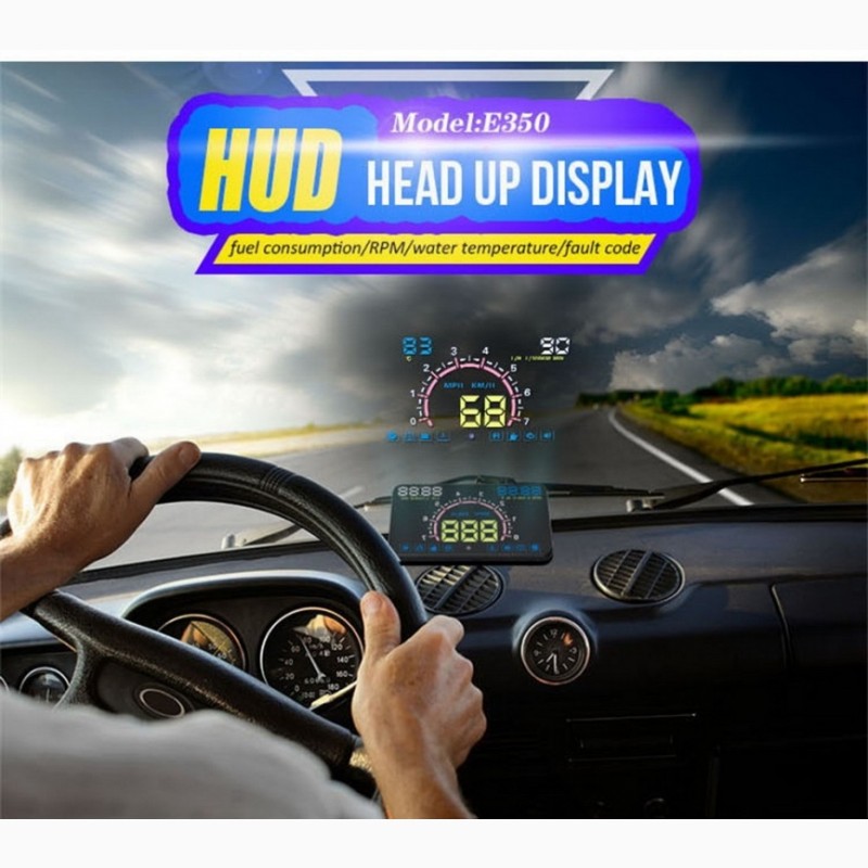 Фото 7. HUD OBD E350 5, 8 Автомобильный проектор приборной панели на лобовое стекло