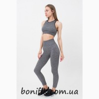 Женские меланжевые спортивные леггинсы LEGGINGS RIB MELANGE