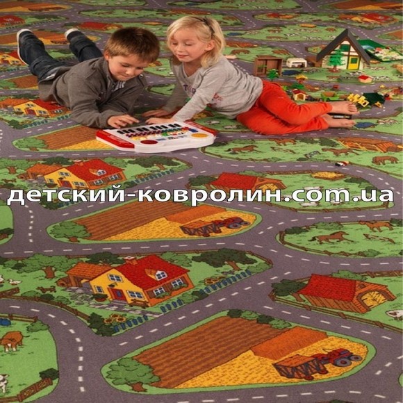 Фото 4. Дитячий ковролін. Дитячий килимок для ігор Farm. Килими дитячі