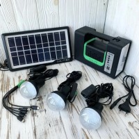 Портативна сонячна автономна система Solar GDLite GD10 + FM радіо + Bluetooth