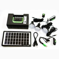 Портативна сонячна автономна система Solar GDLite GD10 + FM радіо + Bluetooth