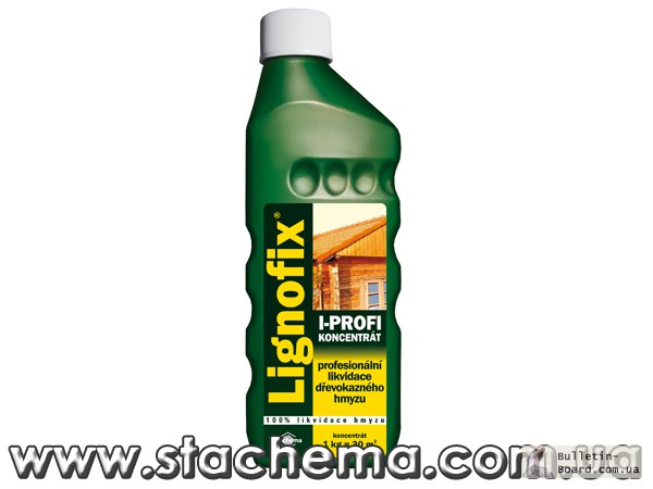 Пропитка (антисептик для древесины) Lignofix I-Рrofi уничтожит насекомых вредителей