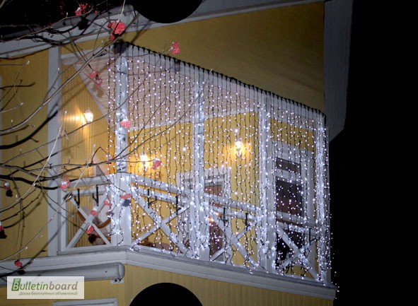 Фото 4. Гирлянда светодиодная уличная дождь 2 х3 метра, световой занавес, штора