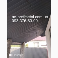 Профнастил на подшиву крыши ПС-8 7024 матовый Серый Графит