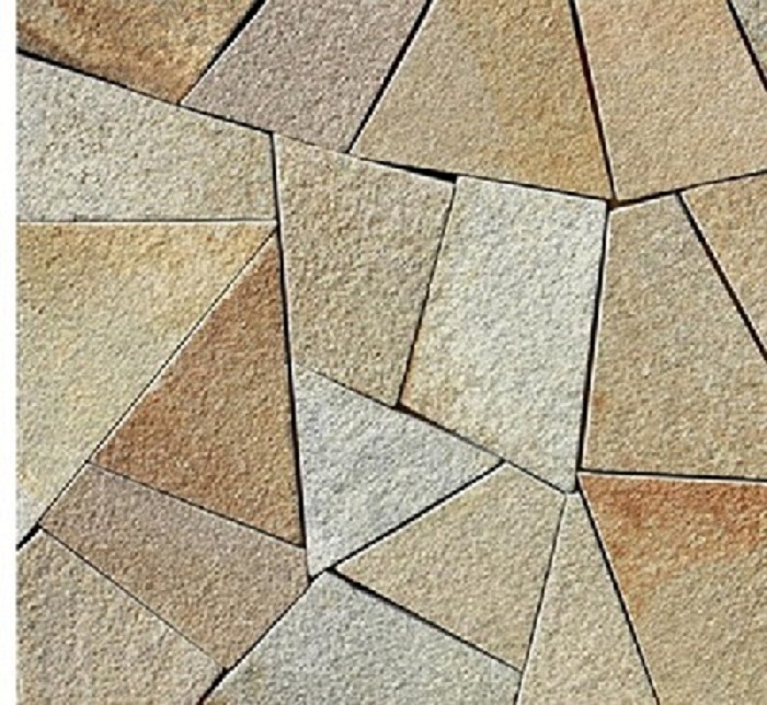 Фото 2. Резанная мозаика из песчаника природного