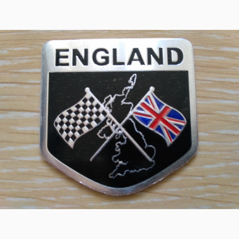 Фото 7. Наклейка на авто Флаг Англии алюминиевые на авто