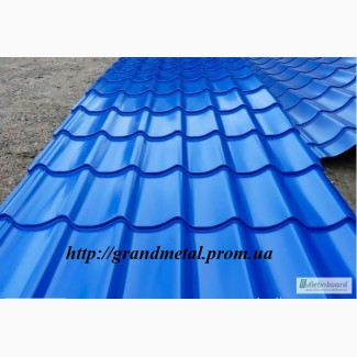 Металлочерепица Монтеррей синяя, синяя крыша, металлочерепица синего цвета