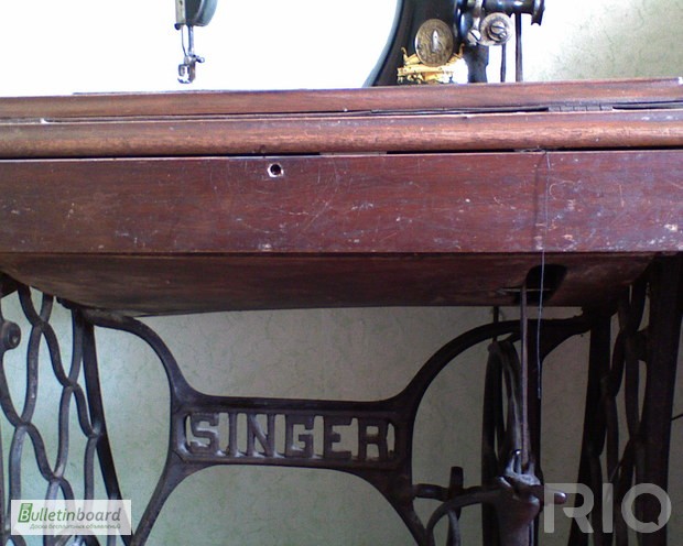Фото 5. Антикварная швейная машинка Singer 1894 г