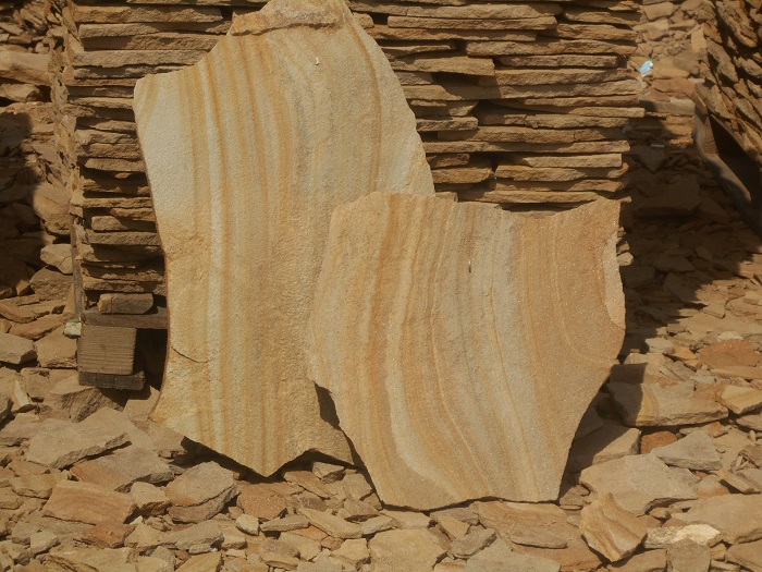 Фото 4. Камень песчаник природный тигровый с разводом