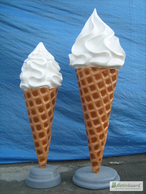 Фото 2. Мороженое рожок макет