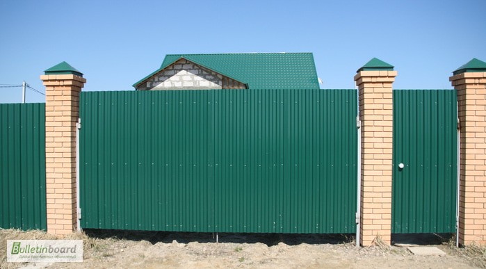 Фото 5. Проф забор металический, забор из профнастила