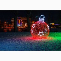 Новогоднее оформление парков объемными светодиодными фигурами