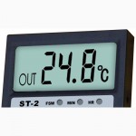 Термометр цифровой Elitech ST-2 ( -50 C. +70 C ) с двумя датчиками температуры, часами