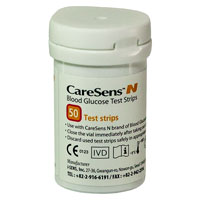 Тест-полоски «CareSens-N» для глюкометра «Care Sens N»