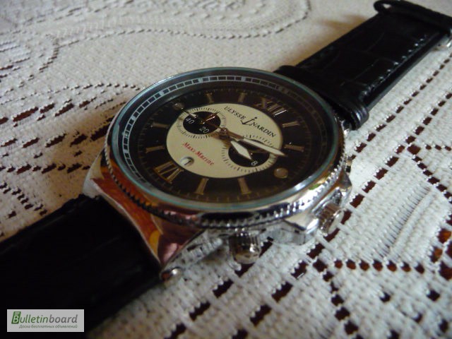 Фото 8. Мужские наручные часы Ulysse Nardin Maxi Marine, чёрный циферблат